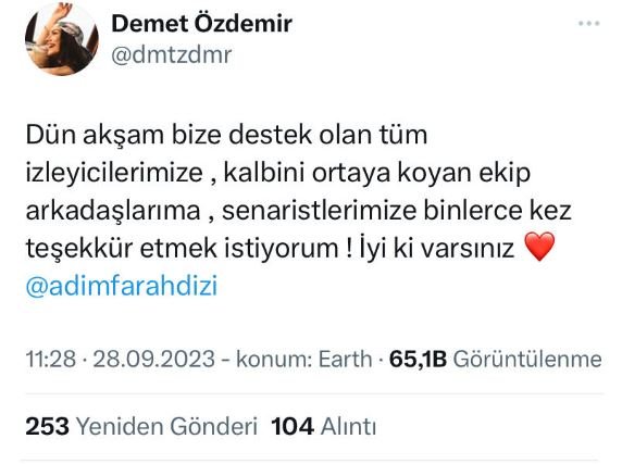 Bir yanda Demet Özdemir'in Adım Farah mesajının gücü, diğer tarafta reyting gerçeği! 7