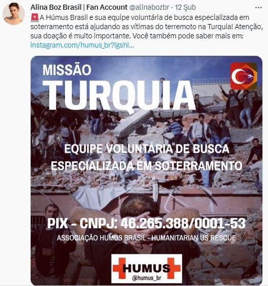 Alina Boz hayranlarından bir yanda yardım toplama çabası, diğer yanda Maraşlı hatırlatması! 21