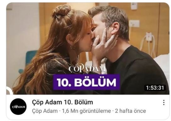 Çöp Adam dizisinin youtube desteği beklendiğinden daha düşük! 7