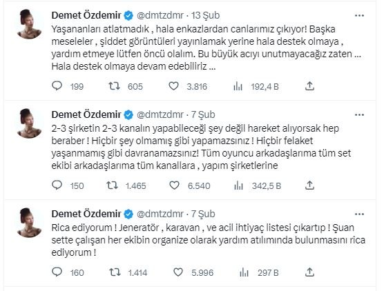 Adım Farah dizisine başlayan Demet Özdemir'in hem kendisi hem de hayranları güçlü mesajlar veriyor! 9