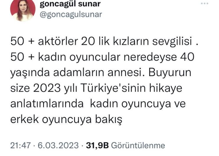 Üç Kuruş dizisinde Aysel olarak izlediğimiz Goncagül Sunar'dan Türk dizi sektörüne ağır eleştiri! 7 Üç Kuruş dizisinde Aysel olarak izlediğimiz Goncagül Sunar'dan Türk dizi sektörüne ağır eleştiri! 7
