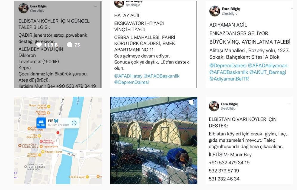 Esra Bilgiç, sosyal medyadaki gücünü depremden etkilenenler için kullanıyor! 37