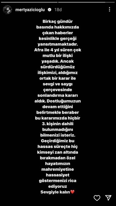 Hafsanur Sancaktutan'dan, Afra Saraçoğlu ve Mert Yazıcıoğlu ayrılığına jet açıklama! 11 Hafsanur Sancaktutan'dan, Afra Saraçoğlu ve Mert Yazıcıoğlu ayrılığına jet açıklama! 11