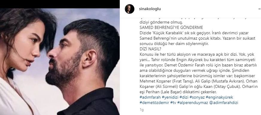 Engin Akyürek ve Demet Özdemir çok şanslı, Adım Farah dizisi için her yol mümkün! 7