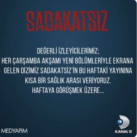 Sadakatsiz dizisinin neden yayınlanmadığı ortaya çıktı! 8 Sadakatsiz dizisinin neden yayınlanmadığı ortaya çıktı! 8