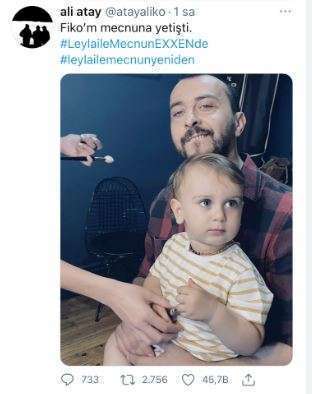 Yok böyle tatlılık! Hazal Kaya ve Ali Atay'ın oğulları Fiko, Leyla İle Mecnun setinde resmen rol çaldı! 11