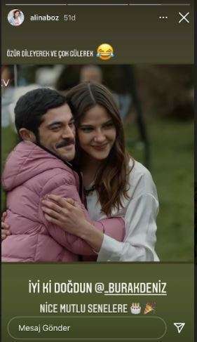 Alina Boz, Maraşlı'daki partneri Burak Deniz'i doğum gününü kutlarken fena harcadı! 8
