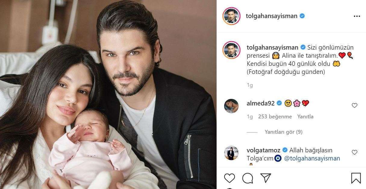 Tolgahan Sayışman'ın gönlünün prensesi kızı Alina'nın ilk görüntüsü! 8
