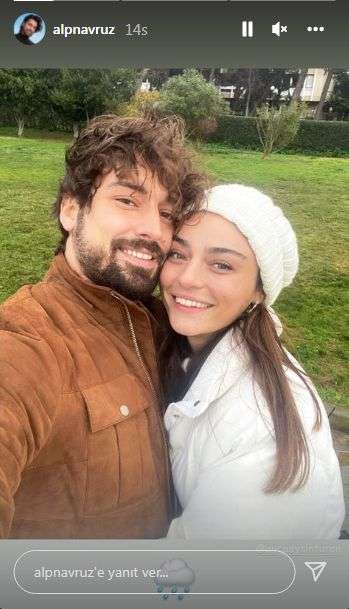 Ada Masalı bitti ancak Alp Navruz ve Ayça Ayşin Turan aşkı devam ediyor! Çiftten mutluluk pozları geldi!.. 8