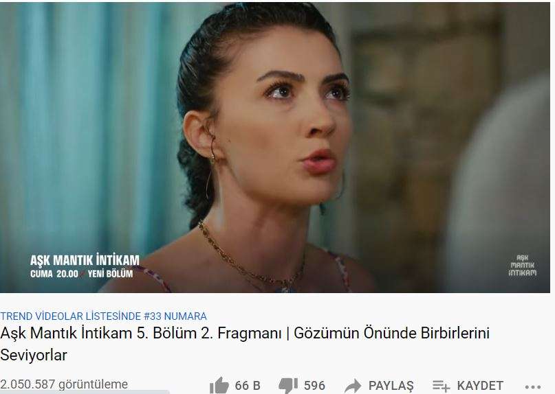 Yok artık Aşk Mantık İntikam fragmanına, 12 saatte rekor görüntülenme! 7
