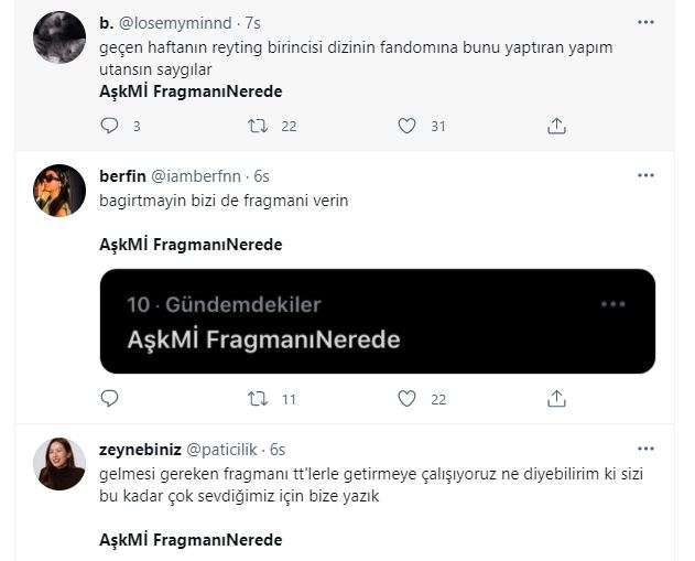 Aşk Mantık İntikam dizi hayranlarının sosyal medya isyanı! 8
