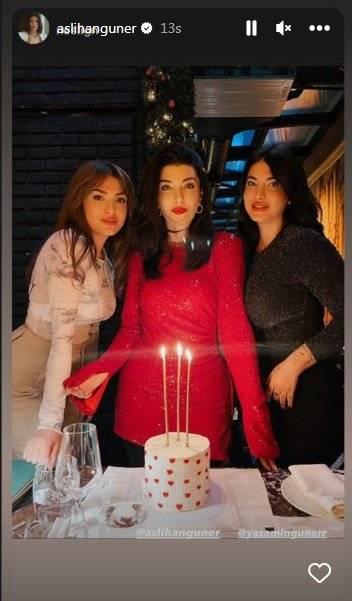 Aslıhan Güner'e kız kardeşlerinden erken doğum günü kutlaması!.. 8