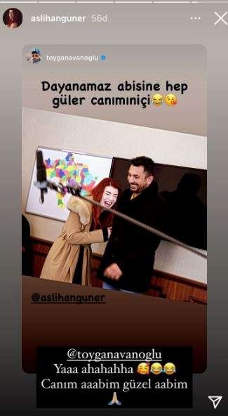Aslıhan Güner, Kuzey Yıldızı'ndaki abisi ile kamera önünde neyse, arkasında da o! 10