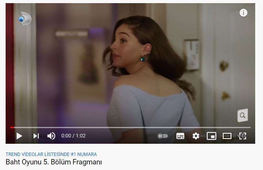 Baht Oyunu dizisinin fragmanı youtube trendlerde bir numara oldu! 7