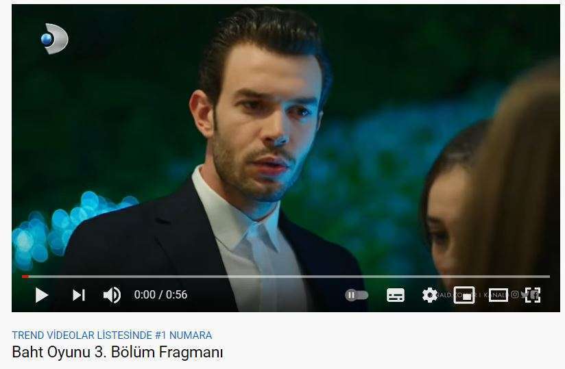 Baht Oyunu dizisinin reytingleri iyi geldi, youtube'da sıçrama yaptı! 7