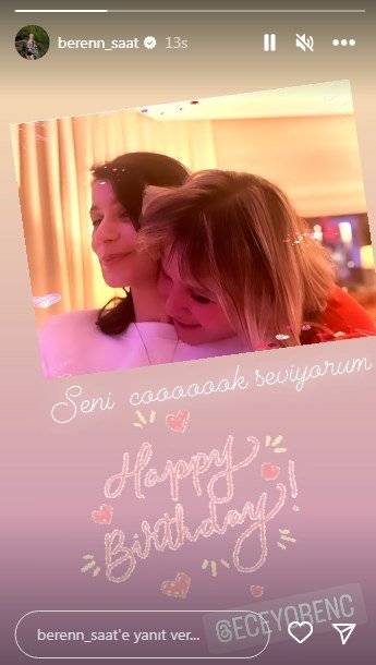 Beren Saat ünlü senaristin doğum gününü unutmadı!.. 7 Beren Saat ünlü senaristin doğum gününü unutmadı!.. 7