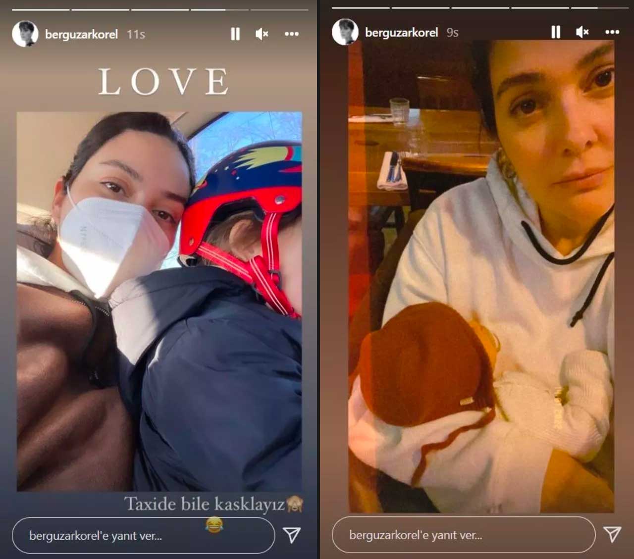 Bergüzar Korel, çocuklarının fotoğrafını paylaştı