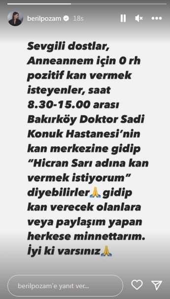 Oyuncu Beril Pozam kötü haberi sosyal medyadan duyurdu! 7 Oyuncu Beril Pozam kötü haberi sosyal medyadan duyurdu! 7