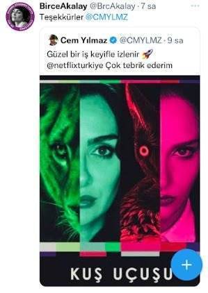 Cem Yılmaz'ın Kuş Uçuşu paylaşımına Birce Akalay'dan yanıt gecikmedi! 9