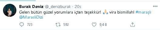Maraşlı çok beğenildi ama Burak Deniz ile ilgili bir ayrıntı vardı ki sosyal medyaya düştü! 13