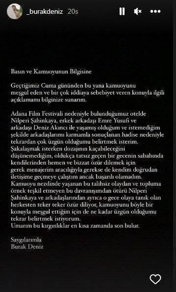 Burak Deniz'den beklenen açıklama sonunda geldi ancak hayranları tatmin olmadı!.. 7