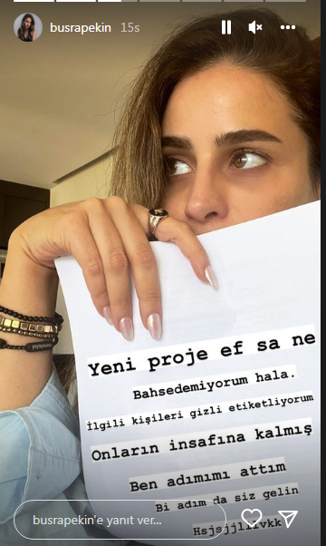 Büşra Pekin'in sır gibi saklanan filmden tüyo vermemeye çalışarak verdiği tüyoyu, Gülse Birsel paylaştı! 7 Büşra Pekin'in sır gibi saklanan filmden tüyo vermemeye çalışarak verdiği tüyoyu, Gülse Birsel paylaştı! 7