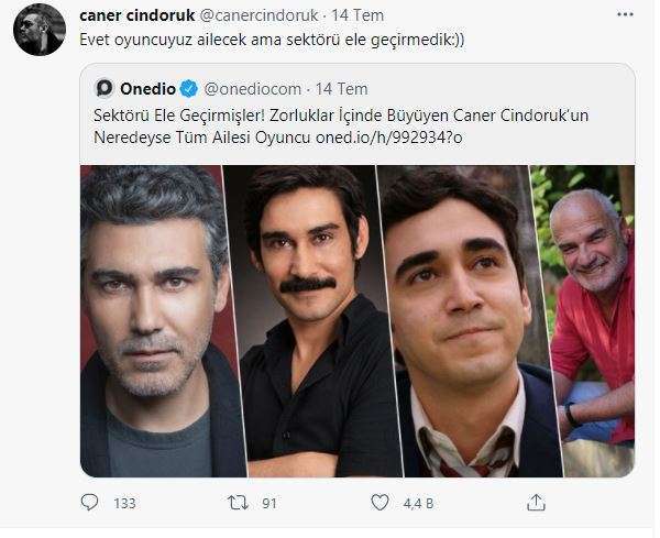 Sadakatsiz dizisinin Volkan'ı Caner Cindoruk'u rahatsız eden paylaşım! 9