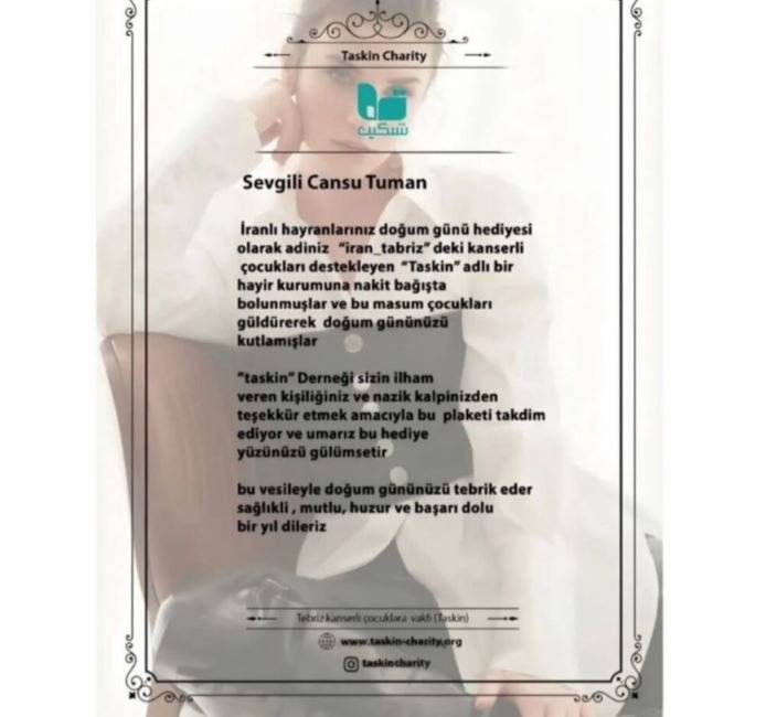 Teşkilat dizisinin yükselen yıldızı Cansu Tuman'a büyük jest! 8
