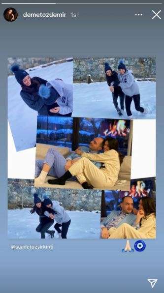 Demet Özdemir karda coştu! Merve Dizdar ve Bergüzar Korel'in derdi aynıymış! Tuba Büyüküstün Mavi'ye taktı! 9