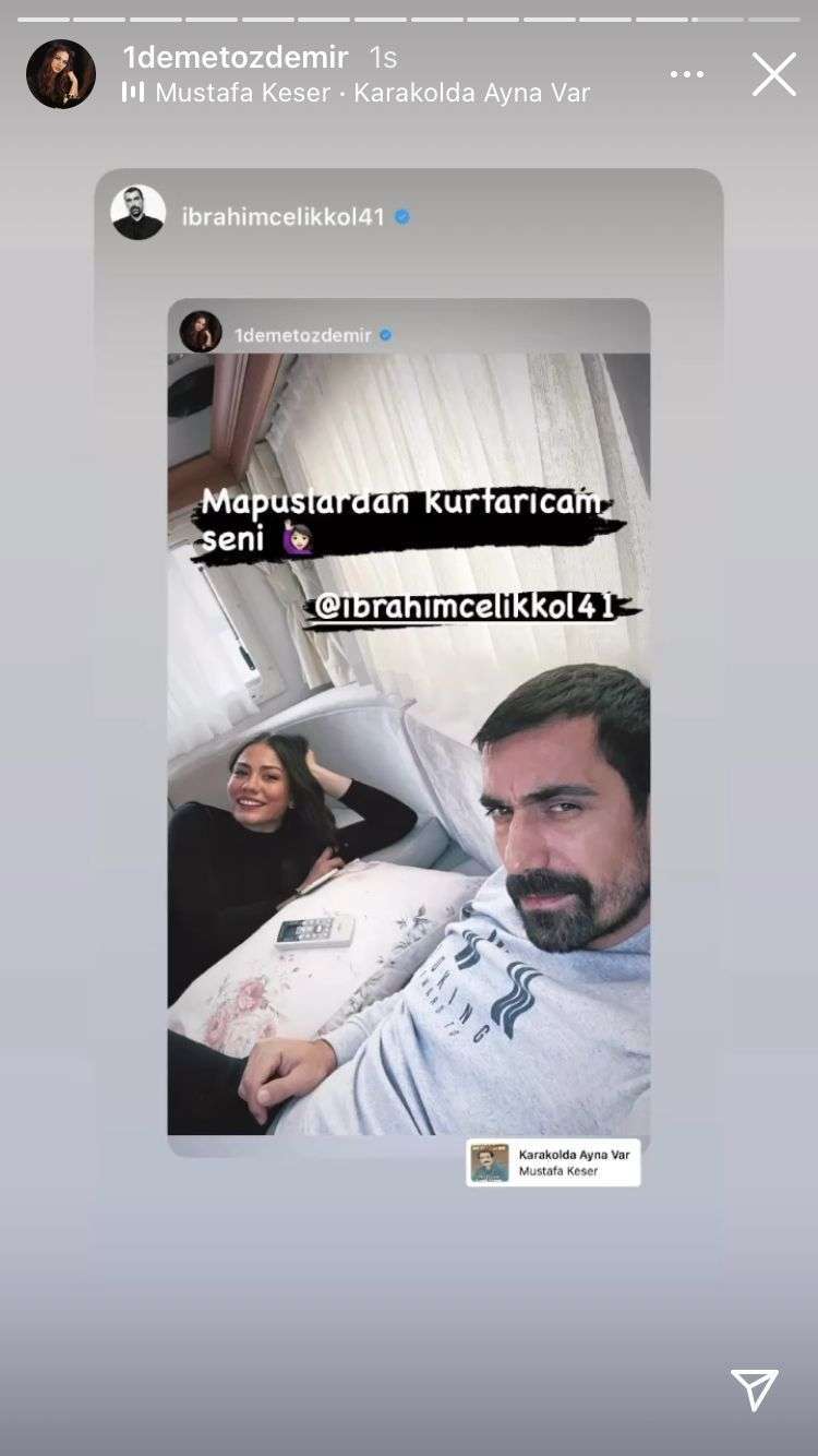 Demet Özdemir ve İbrahim Çelikkol'dan Mehdi ve Zeynep'li güldüren gönderme! 7