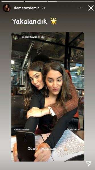 Demet Özdemir ve Naz Göktan'ın çekimine kaynak yapan kim? Engin Öztürk'ün sevgi dolu pozuna gel de düşme! 8