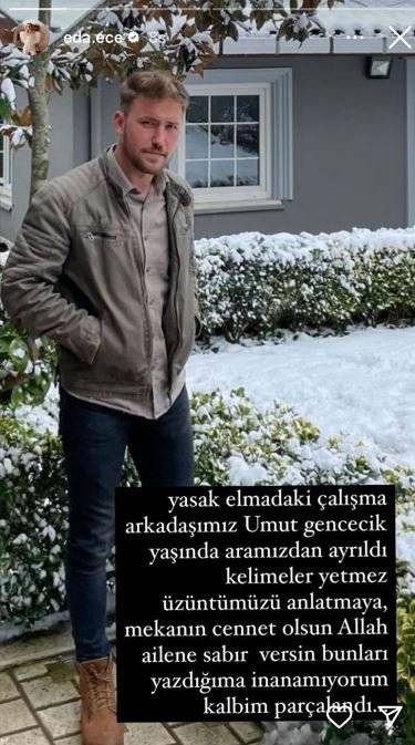 Yasak Elma ekibine büyük şok! Hayatını kaybeden kişiyi Eda Ece duyurdu! 8 Yasak Elma ekibine büyük şok! Hayatını kaybeden kişiyi Eda Ece duyurdu! 8