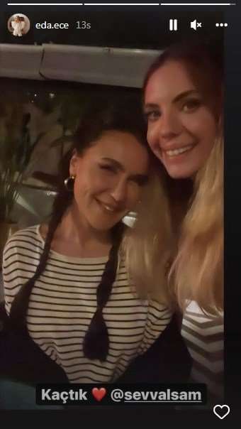 Eda Ece ve Şevval Sam'ın kavuşma mutluluğu!.. 7