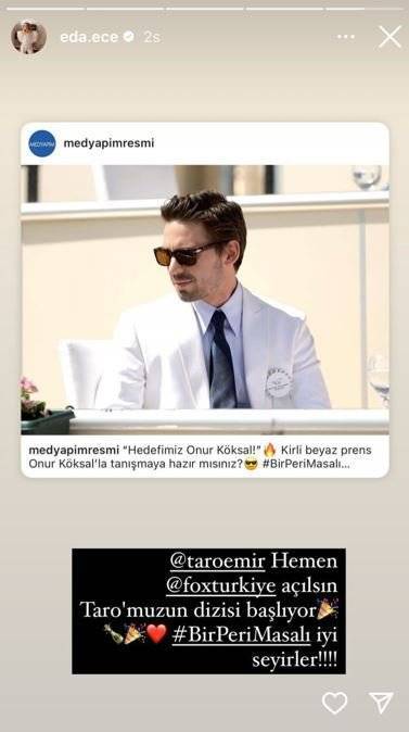 Yasak Elma'nın kardeş dizisine ilk destek Eda Ece'den! 8