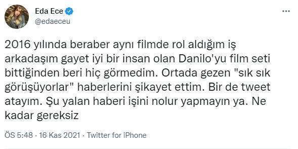 Eda Ece hakkındaki garip iddiaya çok sinirlendi! 9 Eda Ece hakkındaki garip iddiaya çok sinirlendi! 9