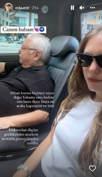 Babasıyla fotoğrafını paylaşan oyuncu Eda Ece nazar korkusu yaşadı!.. 7