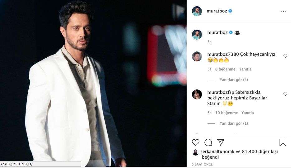 Murat Boz, Tuba Büyüküstün'le başrolü paylaştığı Another Self setinden ilk paylaşımı yaptı! 8
