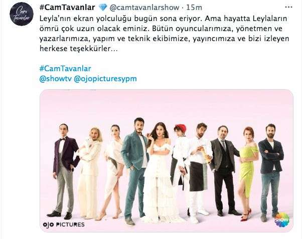 Cam Tavanlar ekibinden hüzünlü ama bir o kadar umut dolu veda mesajı var! 7