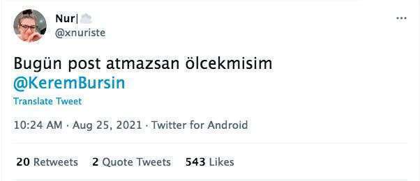 Hayranı istedi, Kerem Bürsin hemen yanıt verdi! 14