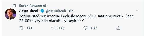 Leyla ile Mecnun'da büyük hasret bitti! Diziyle ilgili son dakika müjdesini Acun Ilıcalı verdi! 7