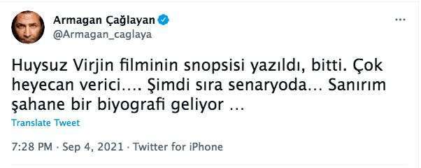 Armağan Çağlayan müthiş haberi verdi! Huysuz Virjin'in hayatı film oluyor! 5