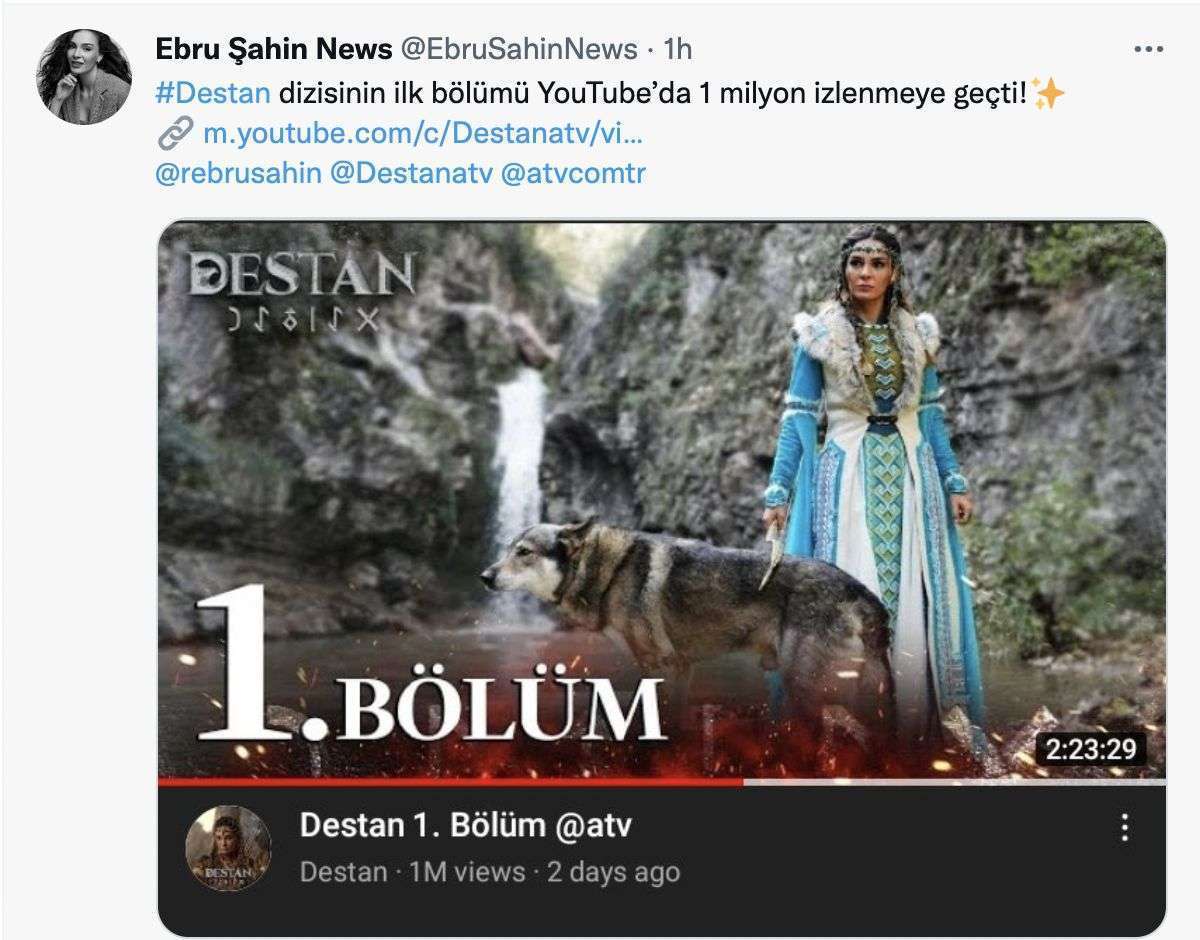 Destan, YouTube’da izlenme rekoru kırdı! 8
