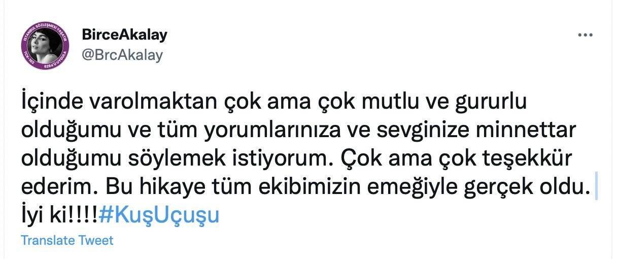 Birce Akalay, Kuş Uçuşu’yla oyunculuğunun zirvesine ulaştı! 7