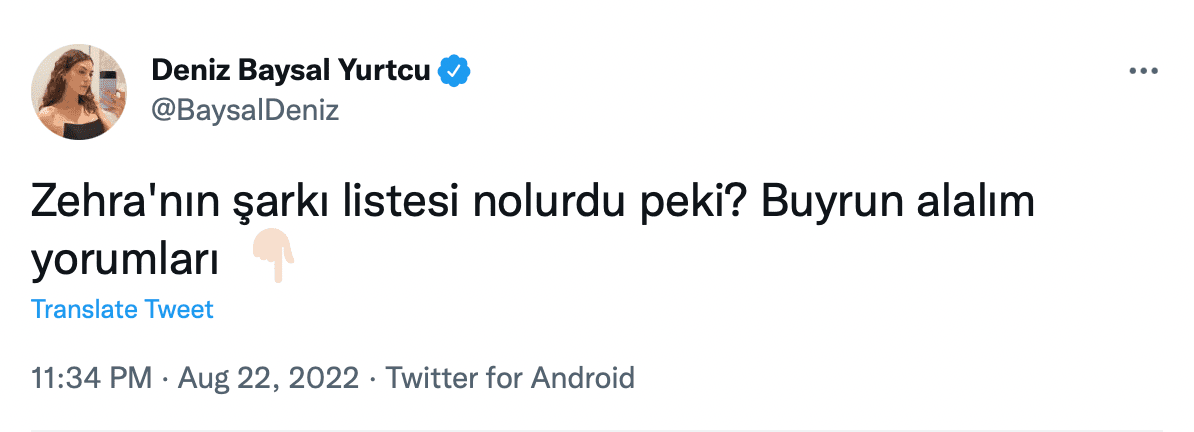 Deniz Baysal Teşkilat’ın Zehra’sı için şarkı listesi sordu, bakın bir numarada hangi şarkı çıktı! 7