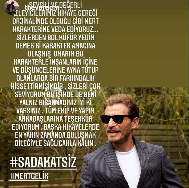 Sadakatsiz dizisinde çok küfür yiyen ünlü oyuncu ayrıldı! 11