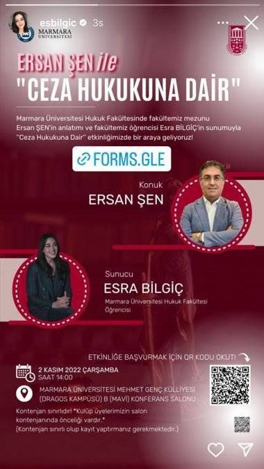 Esra Bilgiç, Hukuk kariyerinde ilerliyor! Bilgiç, ünlü bir hukukçunun konuk olduğu etkinlikte sunucu olacak! 7 Esra Bilgiç, Hukuk kariyerinde ilerliyor! Bilgiç, ünlü bir hukukçunun konuk olduğu etkinlikte sunucu olacak! 7