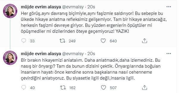 Kızılcık Şerbeti dizisiyle ilgili yorumlar, Evrim Alasya'yı fena kızdırdı! 8 Kızılcık Şerbeti dizisiyle ilgili yorumlar, Evrim Alasya'yı fena kızdırdı! 8