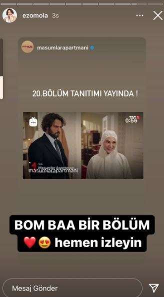 Ezgi Mola ve Merve Dizdar'dan merak uyandıran paylaşımlar! Masumlar Apartmanı bomba gibi bir bölümle geliyor! 8