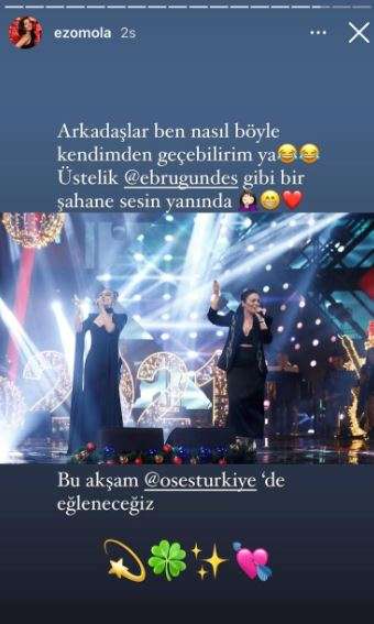 Ezgi Mola'ya, O Ses Türkiye'de birlikte şarkı söylediği Ebru Gündeş'ten onure eden mesaj 11 Ezgi Mola'ya, O Ses Türkiye'de birlikte şarkı söylediği Ebru Gündeş'ten onure eden mesaj 11
