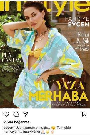 Fahriye Evcen'den nefes kesen pozlar! Hande Erçel'e Kerem Bürsin'den 'yandın sen' mesajı! 12